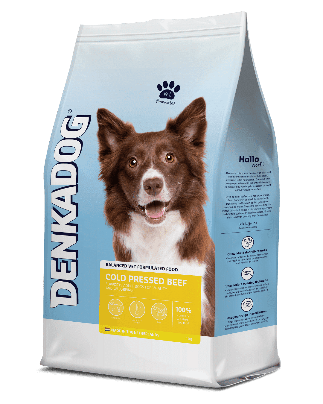Geperste brokken voor honden